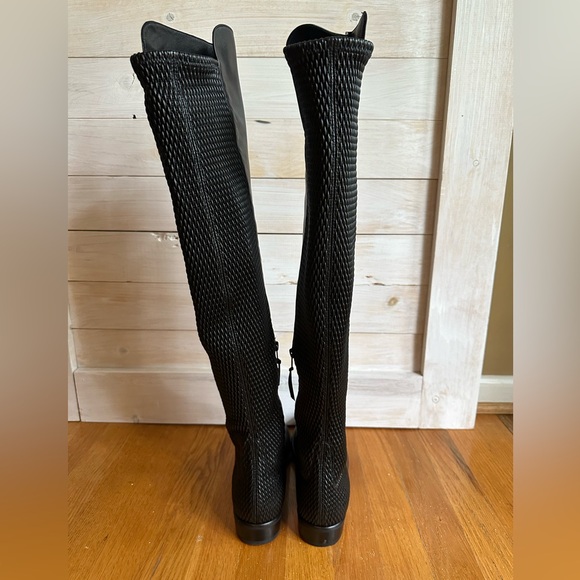 Stuart Weitzman size 8.5 ALLGOOD Black Nappa Over the Knee Boots, EUC-worn once - Picture 11 of 11